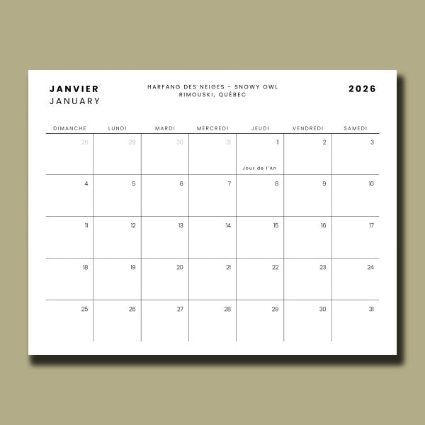 Calendrier 2026- Précommandes – Image 3